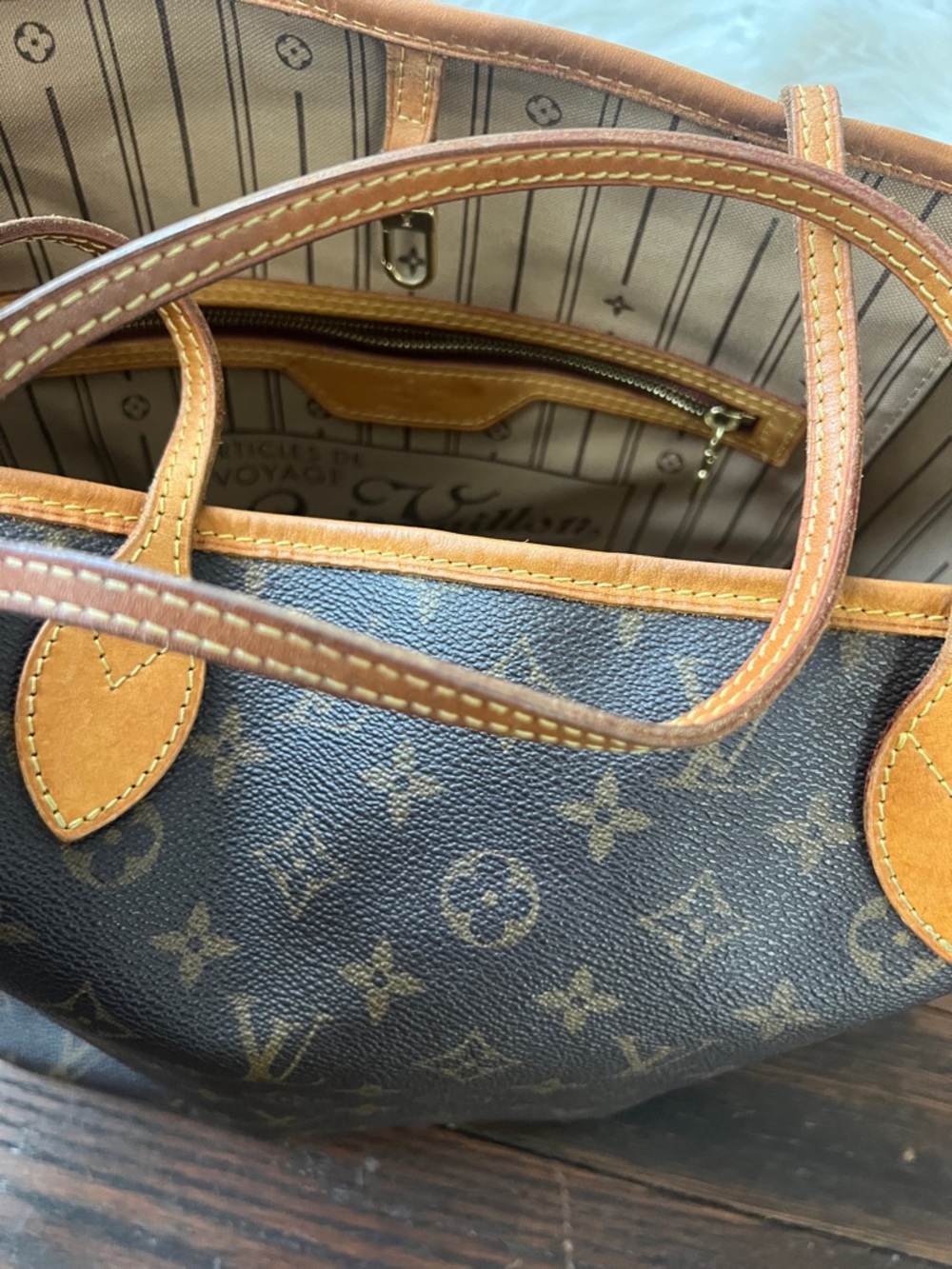 Louis Vuitton Monogram neverfull mm made in Spain - Picture 12 of 13